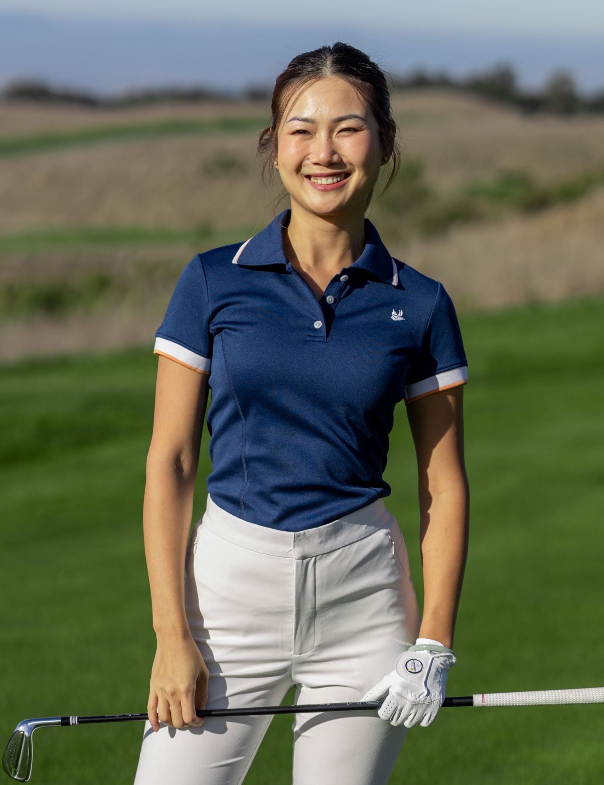 Hirondelle Koko Polo in Navy logo