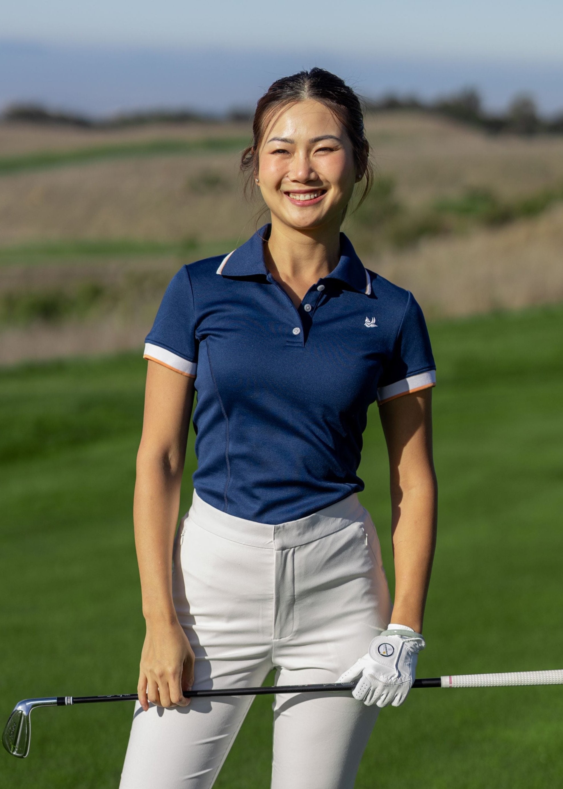Hirondelle Koko Polo in Navy logo