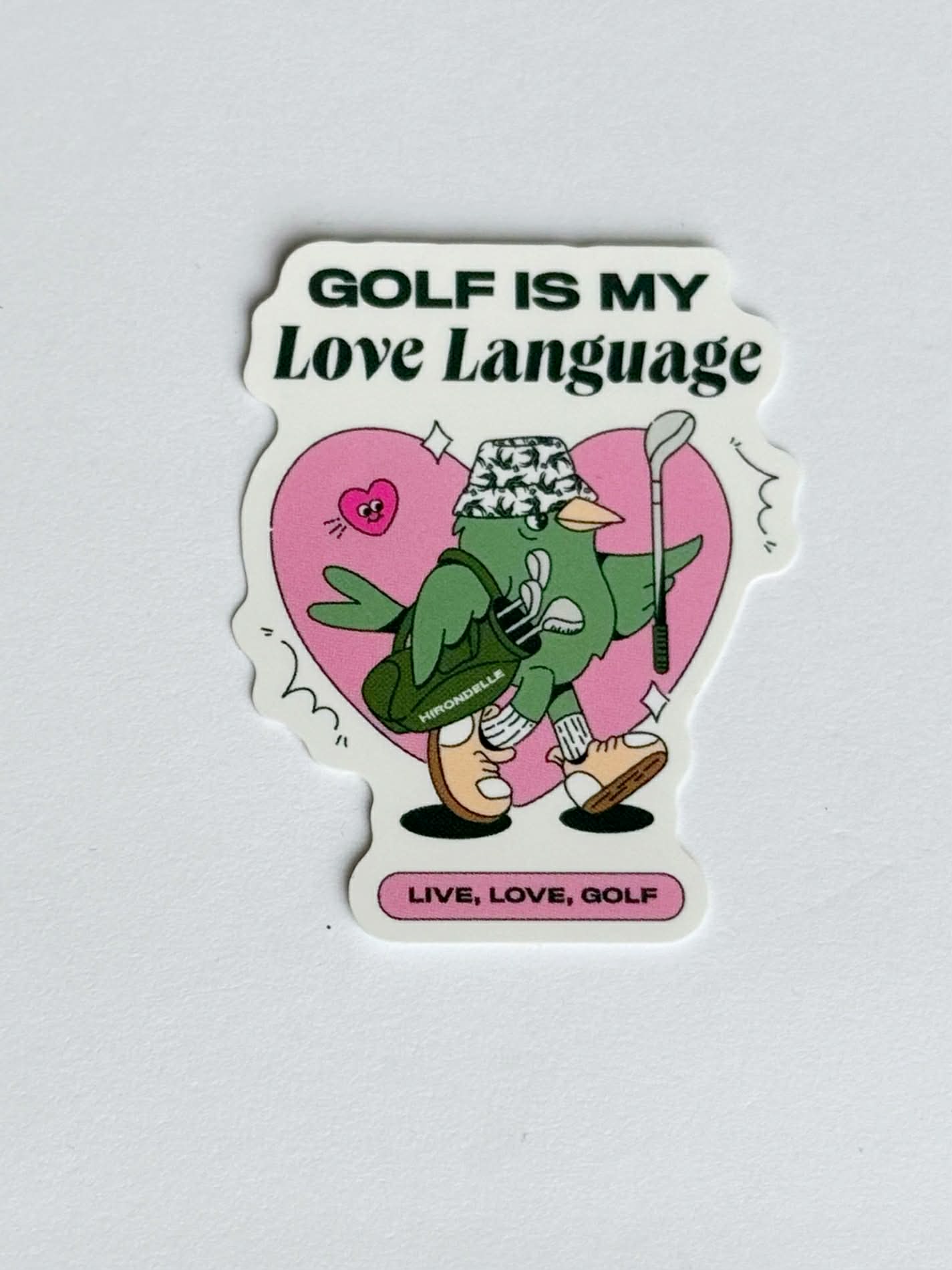Elle Golf is My Love Language Sticker