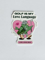 Elle Golf is My Love Language Sticker