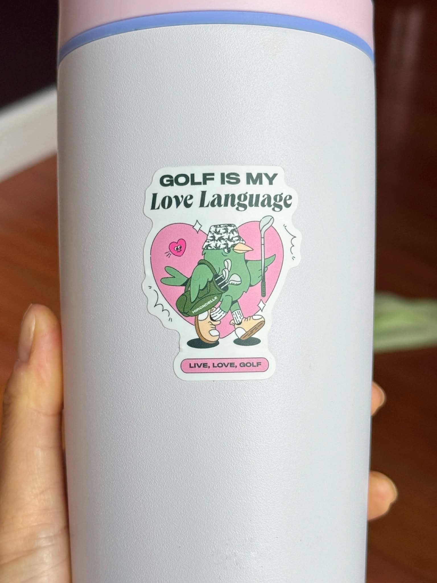 Elle Golf is My Love Language Sticker