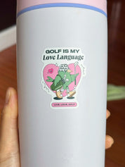 Elle Golf is My Love Language Sticker