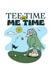 Hirondelle Golf Hoodie Tee Time is Me Time to raise mental health awareness 